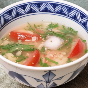 <span class="title">トマトの冷やし味噌汁</span>